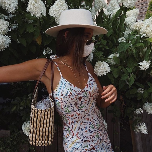 NWT WeWoreWhat x Lack of Color white boater hat S - Picture 3 of 10